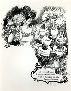 De kazen, illustratie voor Brillat-Savarin